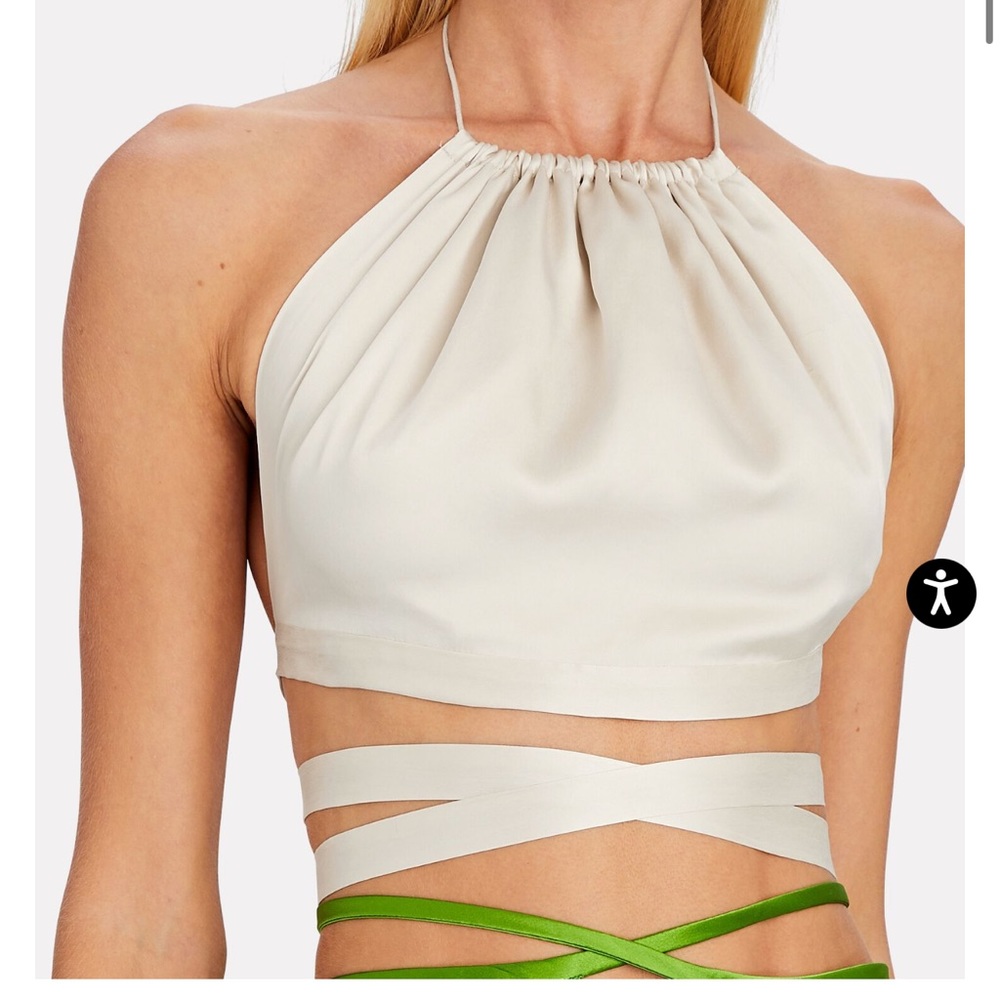Harmur Silk Wrap Top NEVER WORN